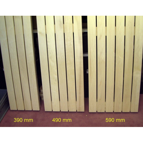 Bastulav djup 490 mm, tillverkas i längd efter dina önskemål, normalt 10 mm kortare än avstånd mellan väggar.