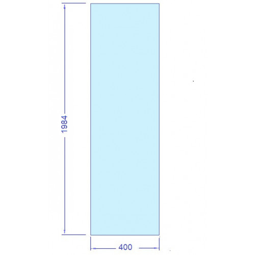 Glas 400x1984 mm