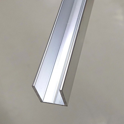 Aluminiumprofil blank och matchar gångjärn, H=20 mm, B=15 mm, Längd 2400-2500 mm (se beskrivning)