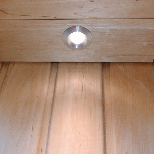 2x LED downlight för bastu med drivdon