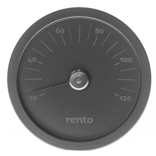 Bastutermometer svart från Rento