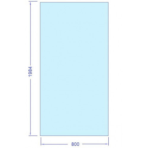 Glas 800x1984 mm