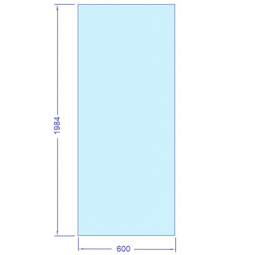 Glas 600x1984 mm