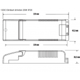 4 st LED-list för bastu, inkl drivdon och 2x 2 m kablage, monteras tex under bastulav lite framåtriktad