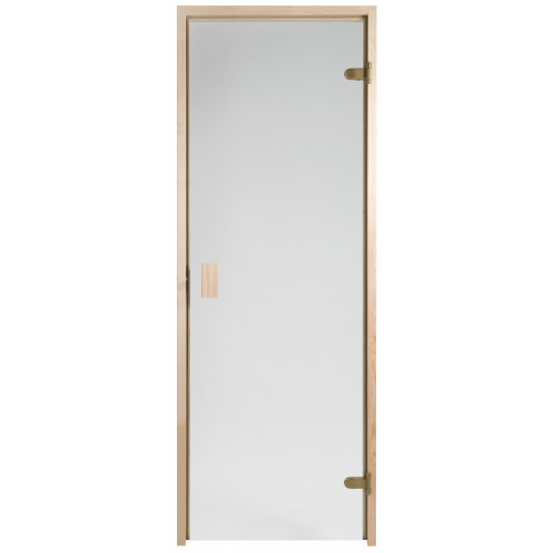 Bastudörr 80x200, furu/klarglas