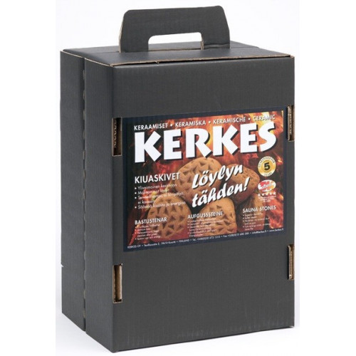 Kerkes sats 22 kg med både tetraformade toppstenar och kula för Tylö bastuaggregregat som finns på gym, simhallar etc