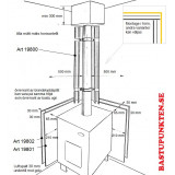 Väggskyddsplåt galvaniserad 880x880 mm som kan används som enkelt eller som dubbelt brandskydd