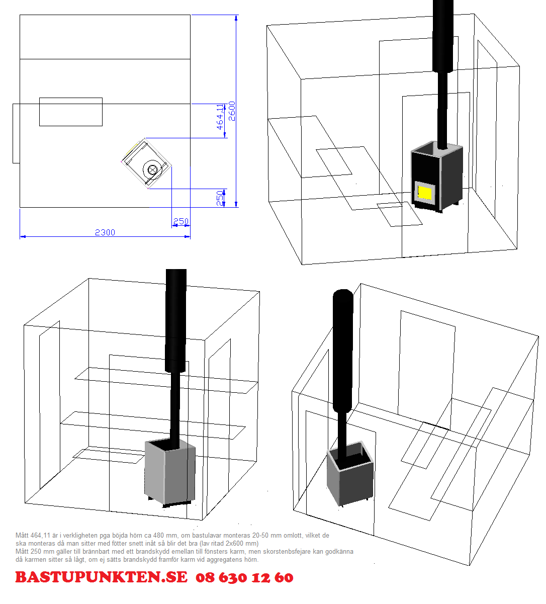 Planering fr bastuugn Misa framfr panoramafnster