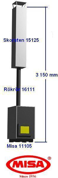 Bastuugn med skorsten hjder fr Misa 11105